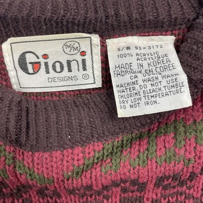 Vintage Gioni Designs Western Crewneck Sweater Size Medium