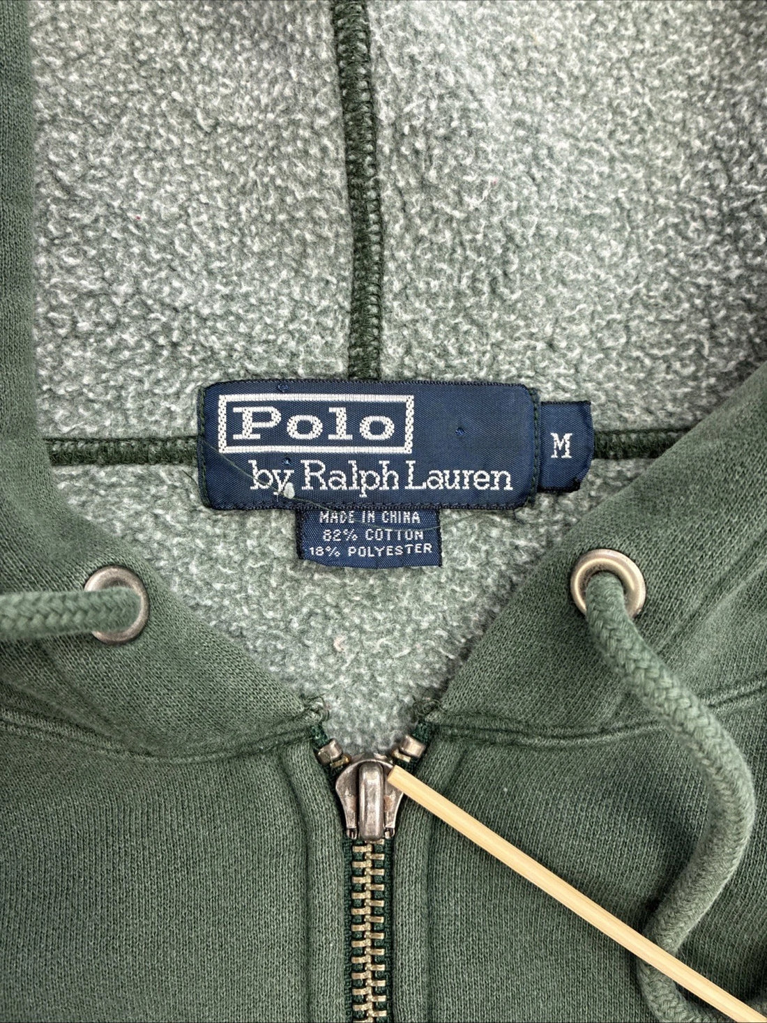 Vintage Polo Ralph Lauren Zip Sweatshirt Hoodie Size Medium