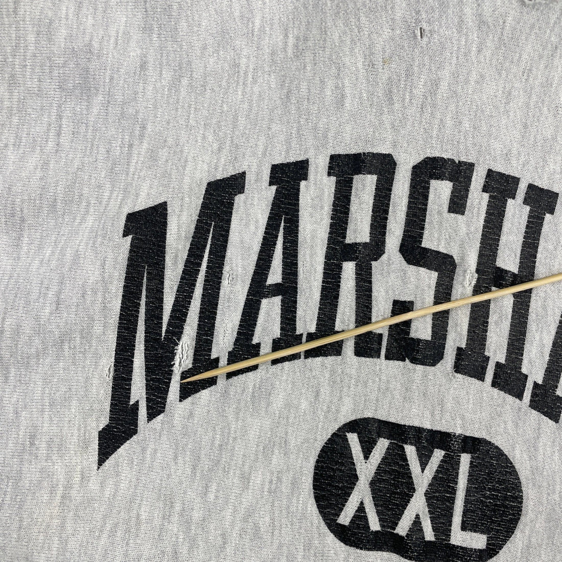 Vintage Marshall Champion Reverse Weave Sweatshirt Size 2XL Distressed 90s