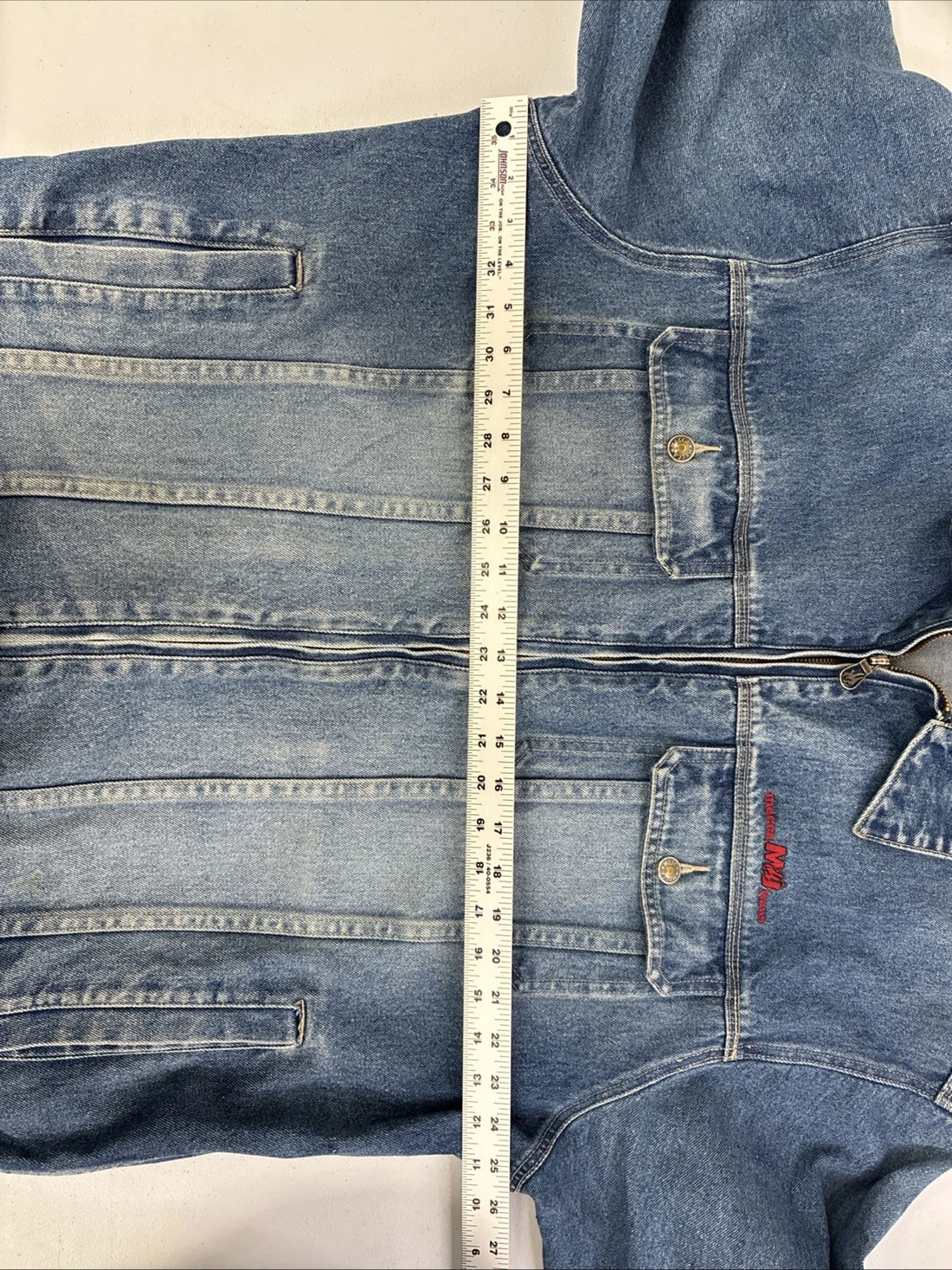 Vintage Mecca Jeans Denim Trucker Jacket Size XL Y2K