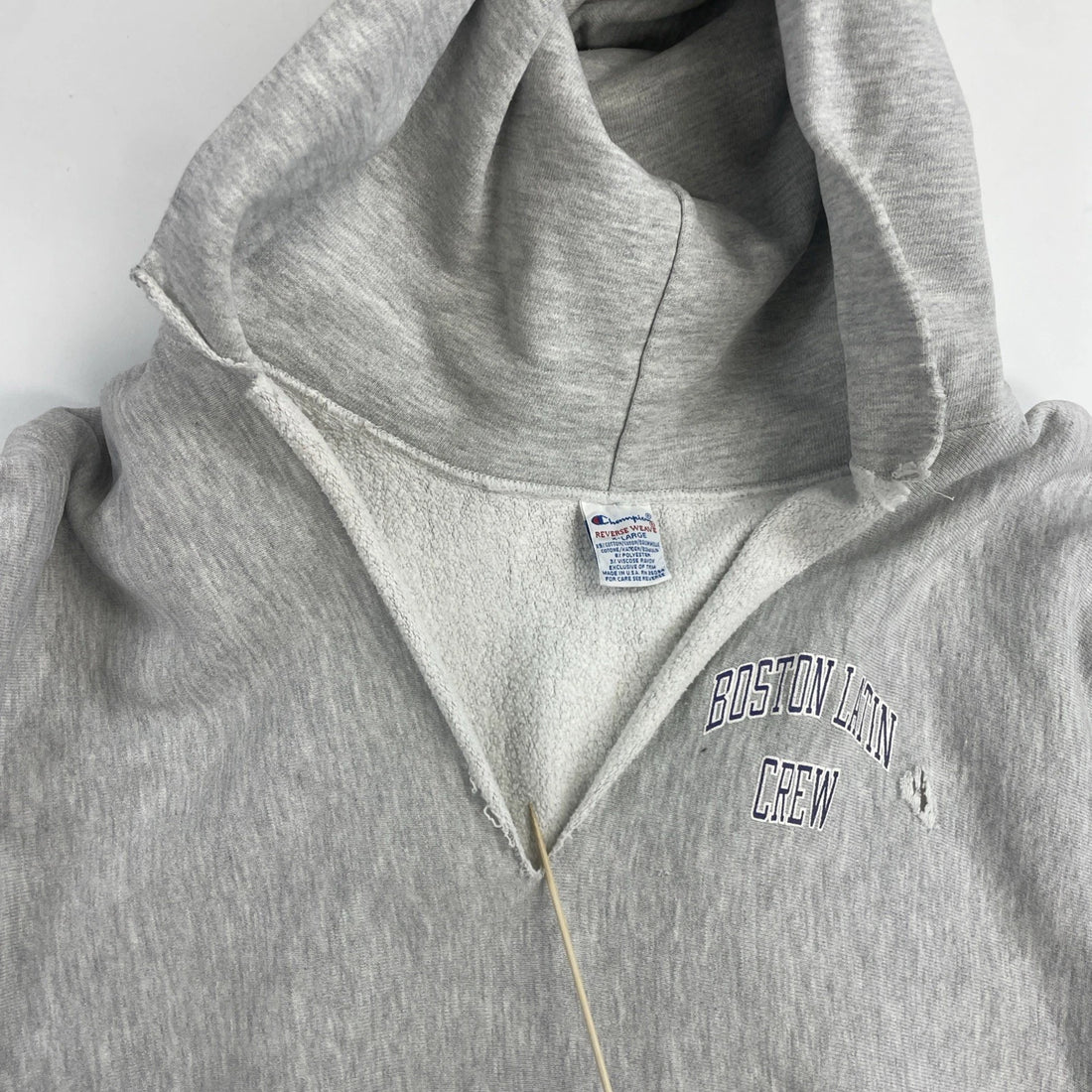 Vintage Boston Latin Crew Champion Reverse Weave Sweatshirt Hoodie Size XL 90s