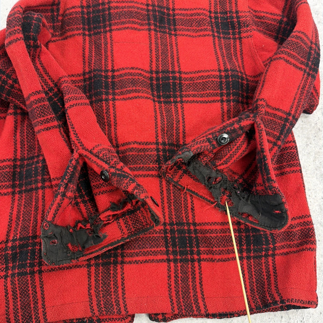 Vintage Winter King Wool Mackinaw Hunting Coat Jacket Size Medium 50s