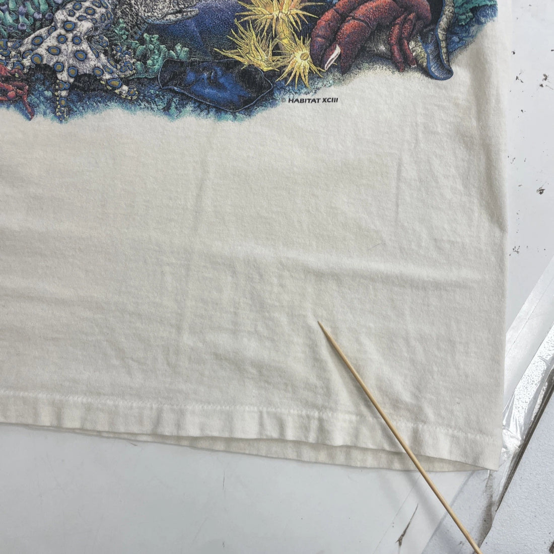 Vintage Fish Marine Life Habitat T-Shirt Size XL Nature Wrap Around