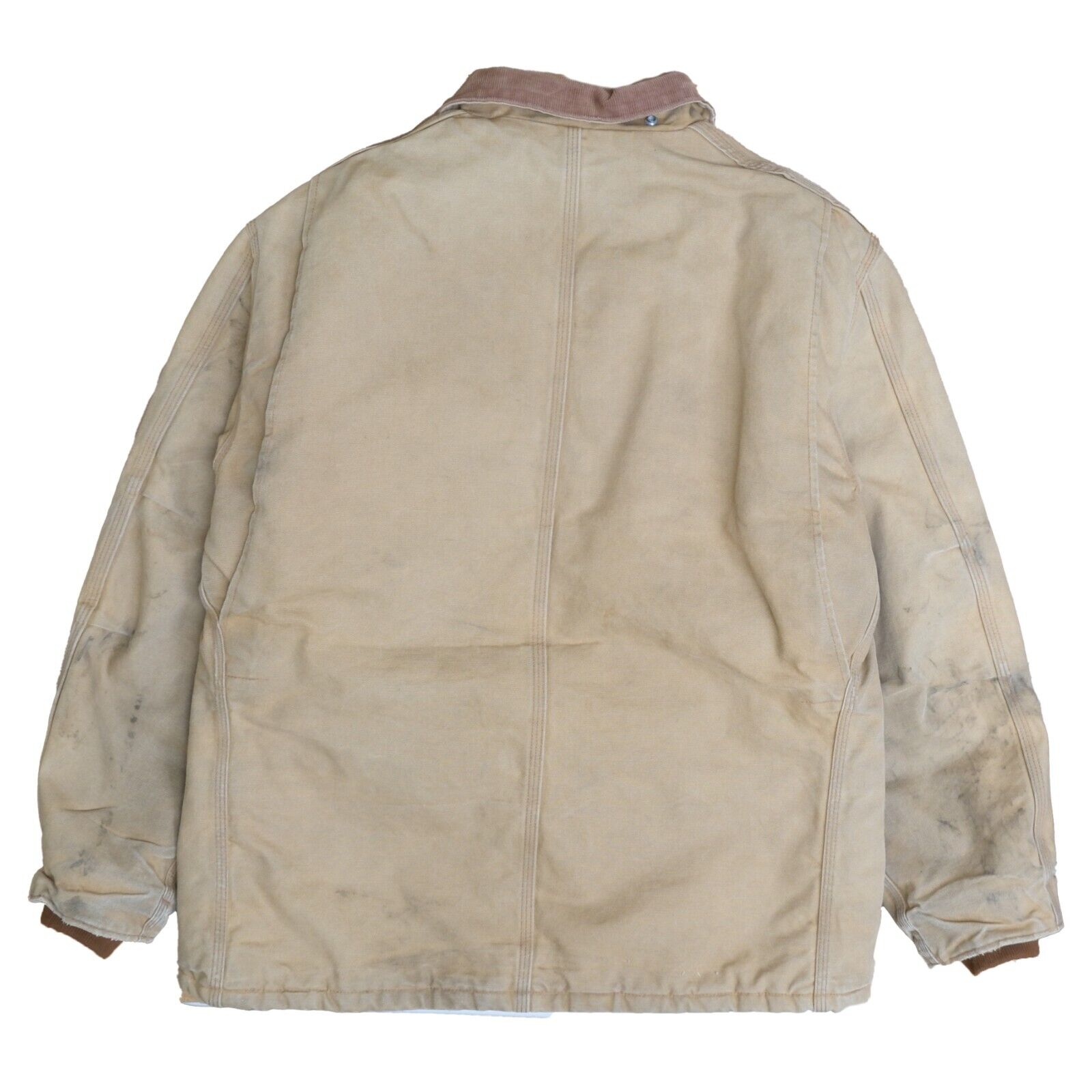 Vintage Carhartt Canvas Arctic Work Jacket Size Large Khaki