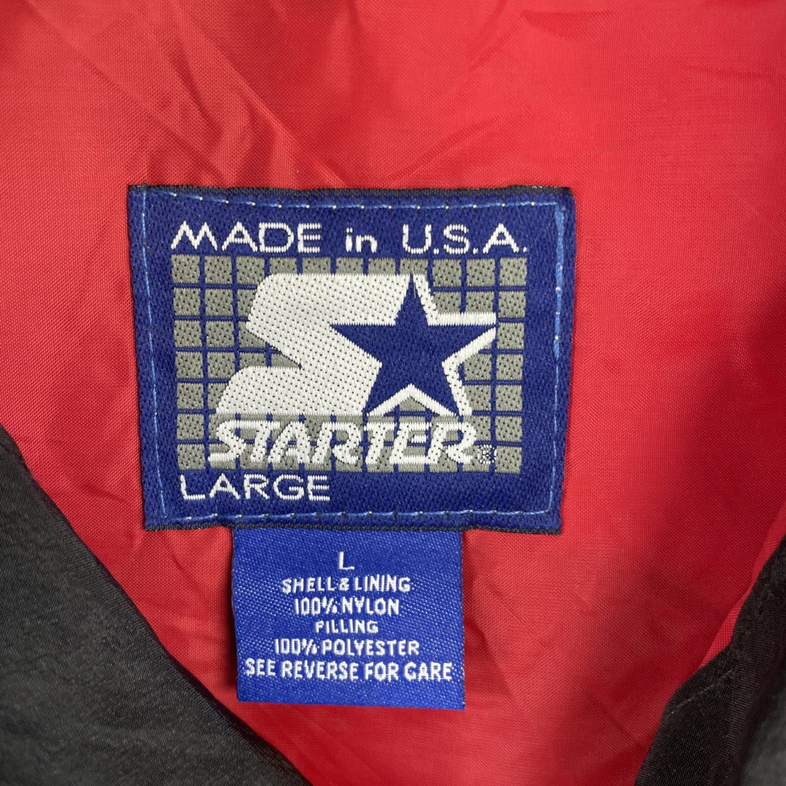 Vintage Bud Racing Starter Bomber Jacket Size Large