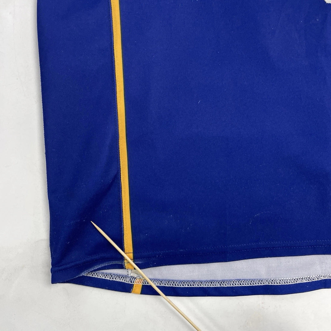 Vintage Warren Wildcats Authentic Hockey Jersey Size 56 Fight Strap