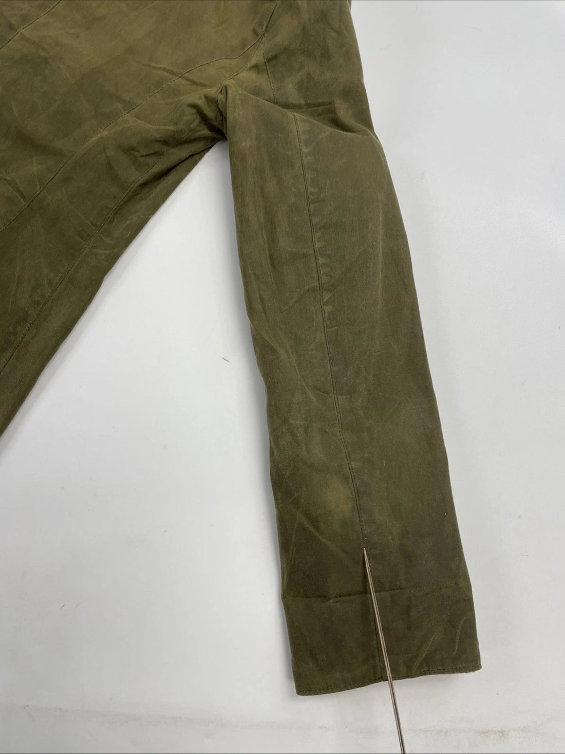 Vintage Paul Brodie Waxed Cotton Coat Jacket Size Small Green