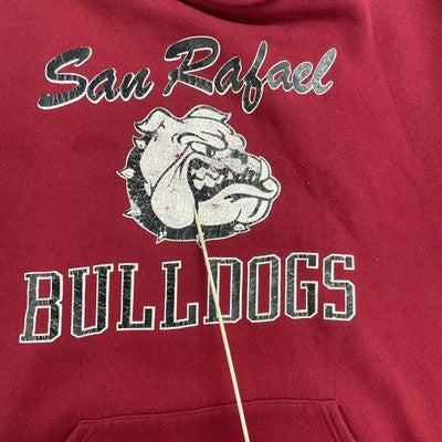 Vintage San Rafael Bulldogs Russell Athletic Sweatshirt Hoodie Size Large 90s