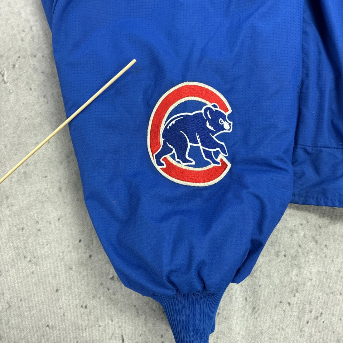Chicago Cubs Majestic Dugout Bomber Jacket Size Medium MLB