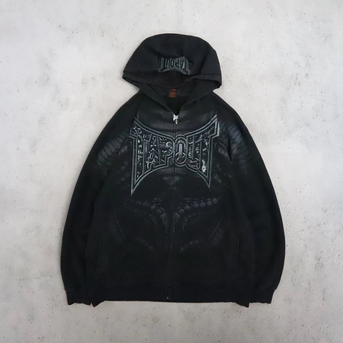 Tapout Full Zip Sweatshirt Hoodie Size XL Y2K