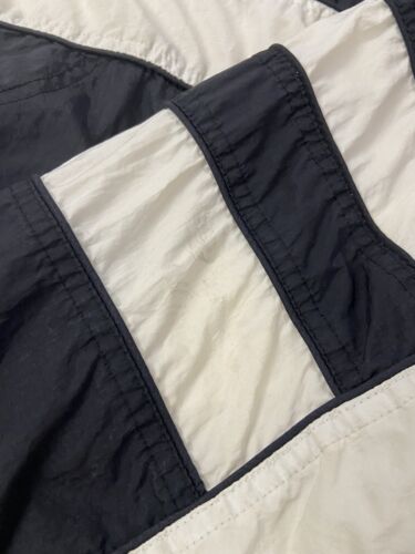 Vintage Adidas Windbreaker Light Jacket Size Large Black White 90s