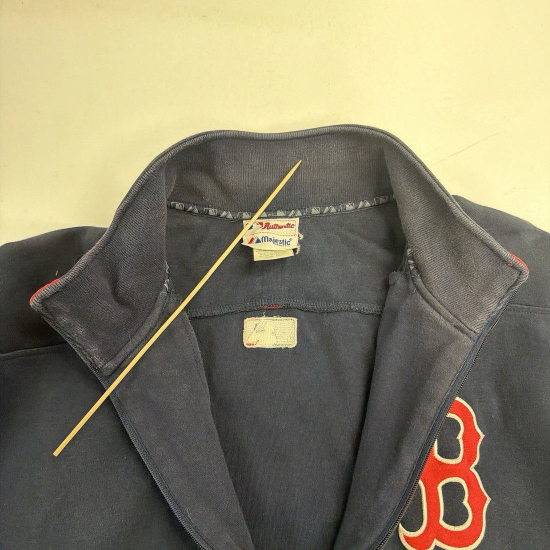 Boston Red Sox Majestic Sweatshirt Track Jacket Size 2XL MLB