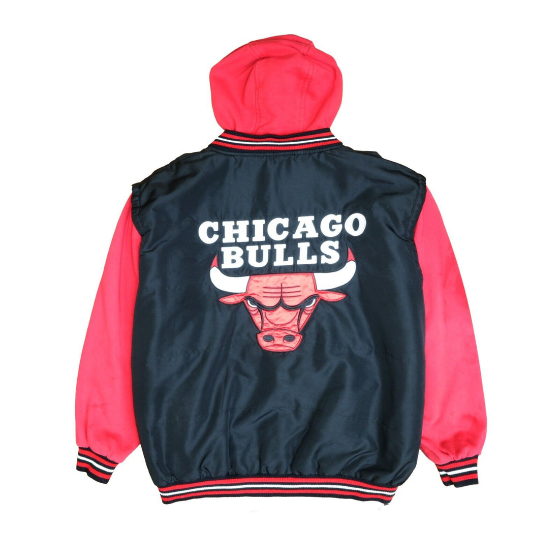 Chicago Bulls Varsity Bomber Jacket Size 3XL Black NBA