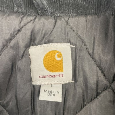 Carhartt Canvas Arctic Work Jacket Size Large Black
