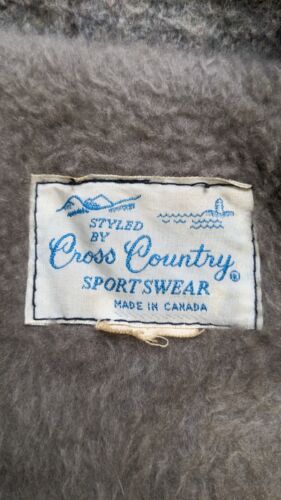 Vintage Cross Country Wool Shirt Jacket Size Large Plaid