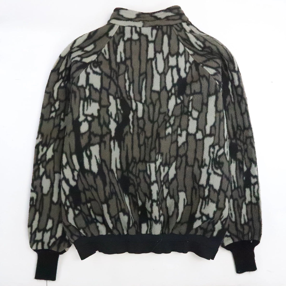 Vintage Tree Camo Pullover Fleece Jacket Size XL