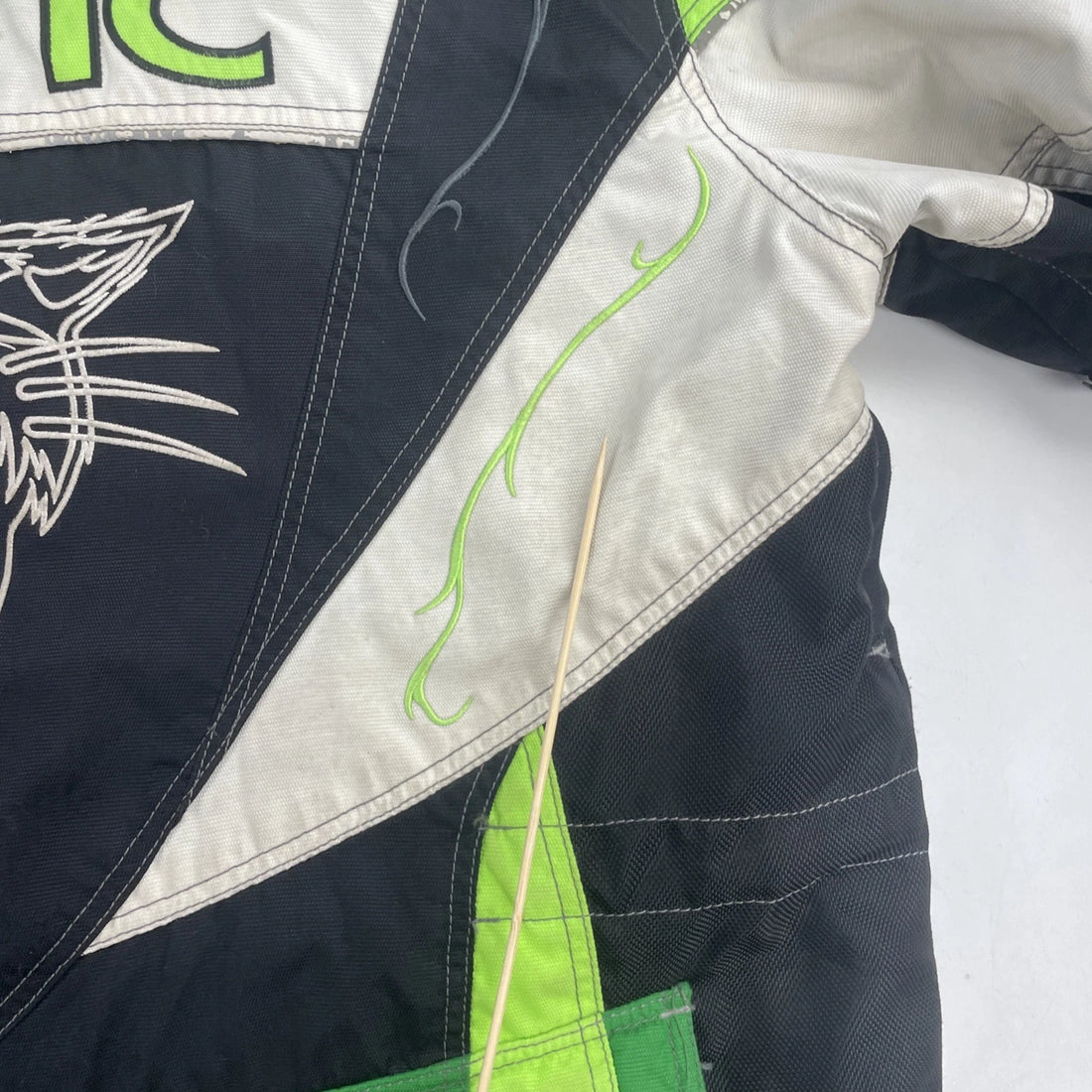 Vintage Team Arctic Cat Snowmobile Racing Jacket Size XLT