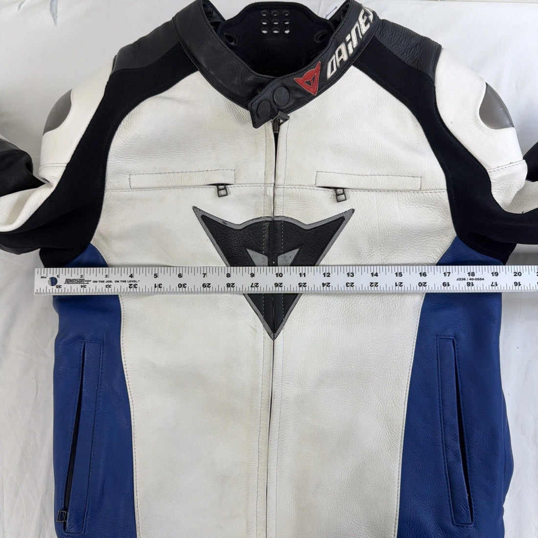 Dainese Leather Motorcycle Riding Jacket Size 48 EU Armored Padded