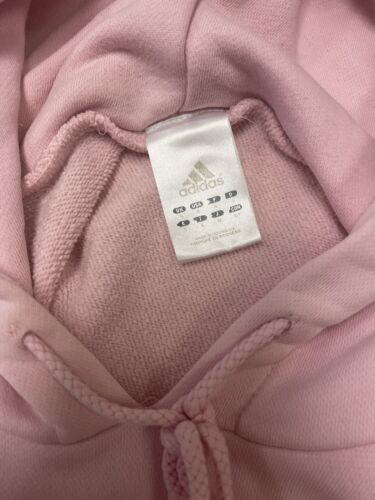 Adidas Sweatshirt Hoodie Size Small Pink Embroidered 2008