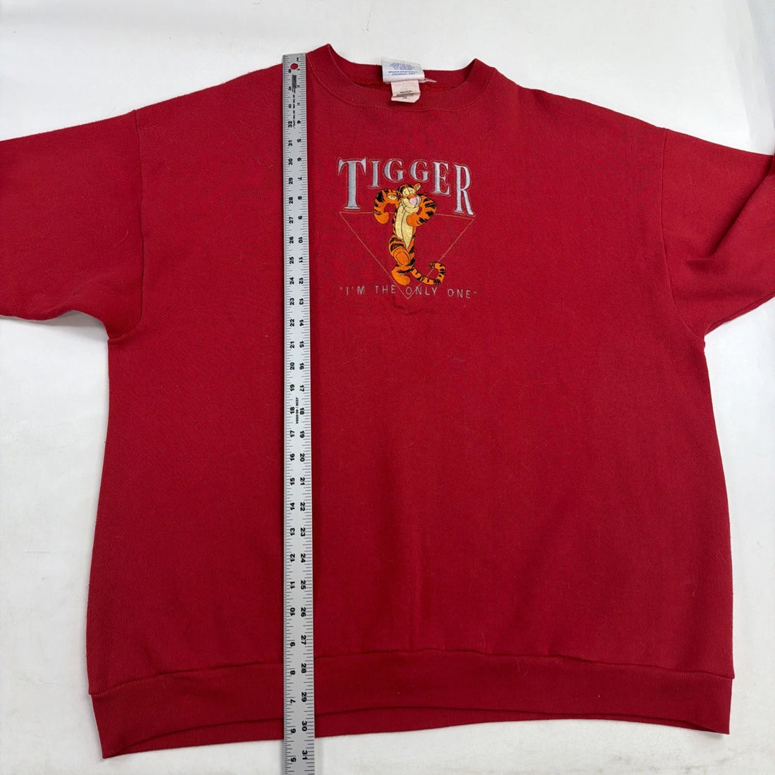 Vintage Tigger Winnie The Pooh Disney Crewneck Sweatshirt Size 2XL Red