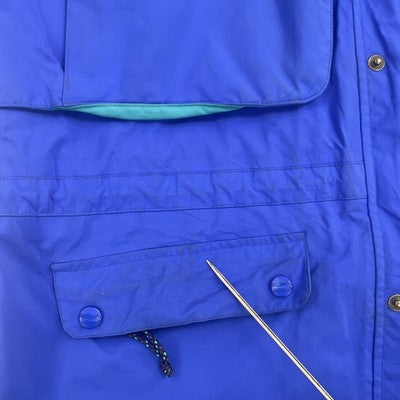 Vintage L.L. Bean Coat Jacket Size Large Tall Blue