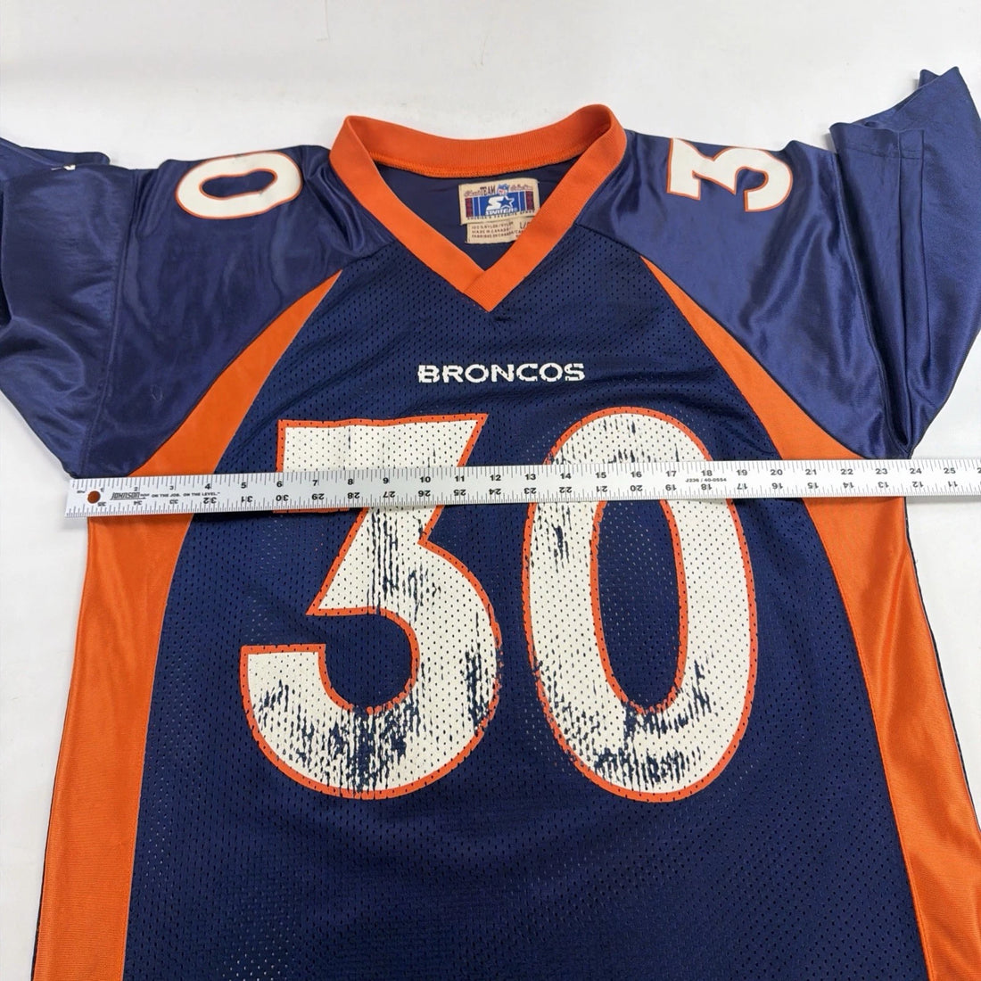 Vintage Denver Broncos Terrell Davis Starter Jersey Size 48 NFL
