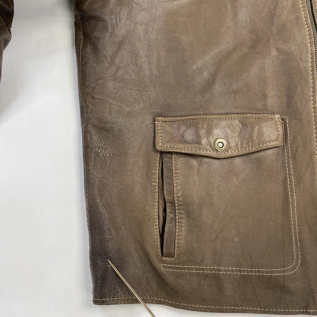 Danier Leather Coat Jacket Size XL Brown