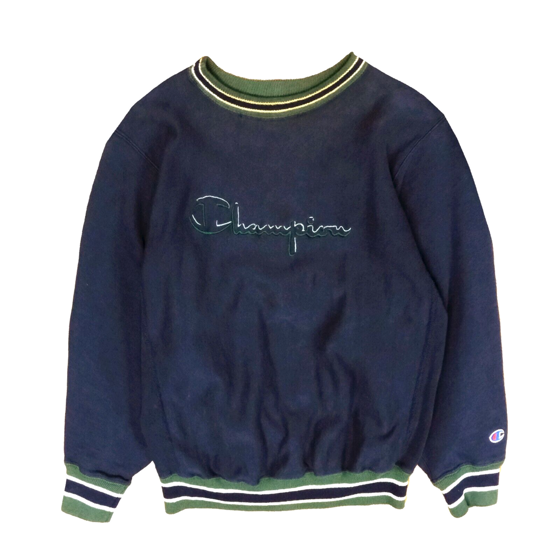 Vintage Champion Reverse Weave Spellout Sweatshirt Size Large Embroidered 90s