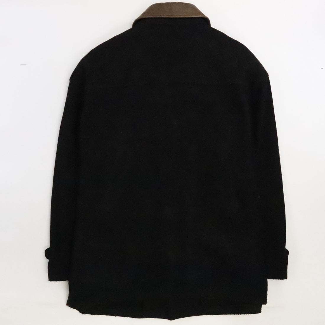 Vintage Roots Canada Wool Coat Jacket Size Large Black