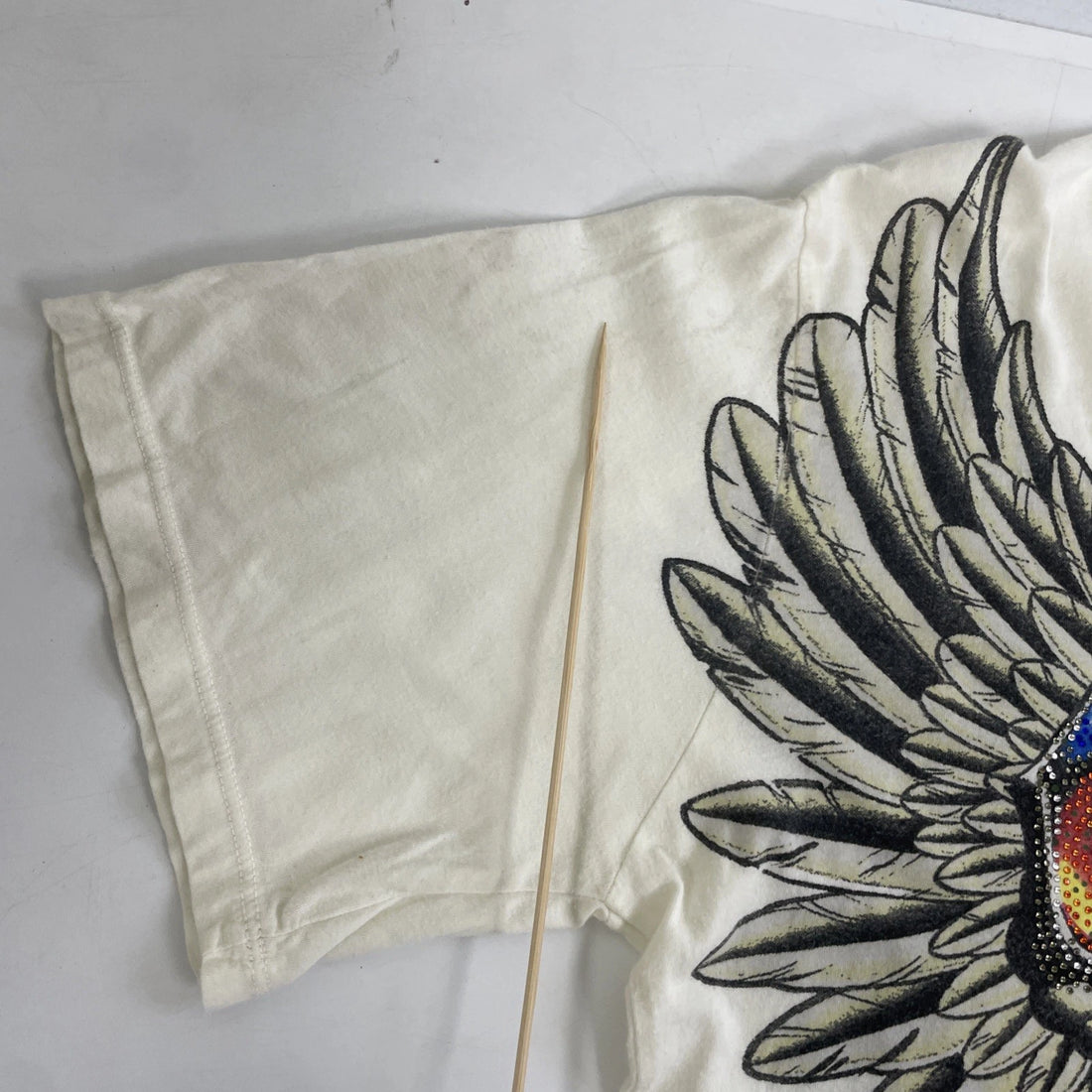 Christian Audigier Califas Native T-Shirt Size Large All Over Print Y2K