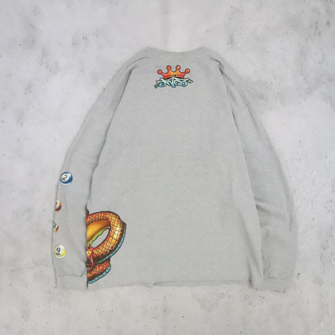 Vintage JNCO Jeans 8 Ball Snake Long Sleeve T-Shirt Size 2XL Y2K