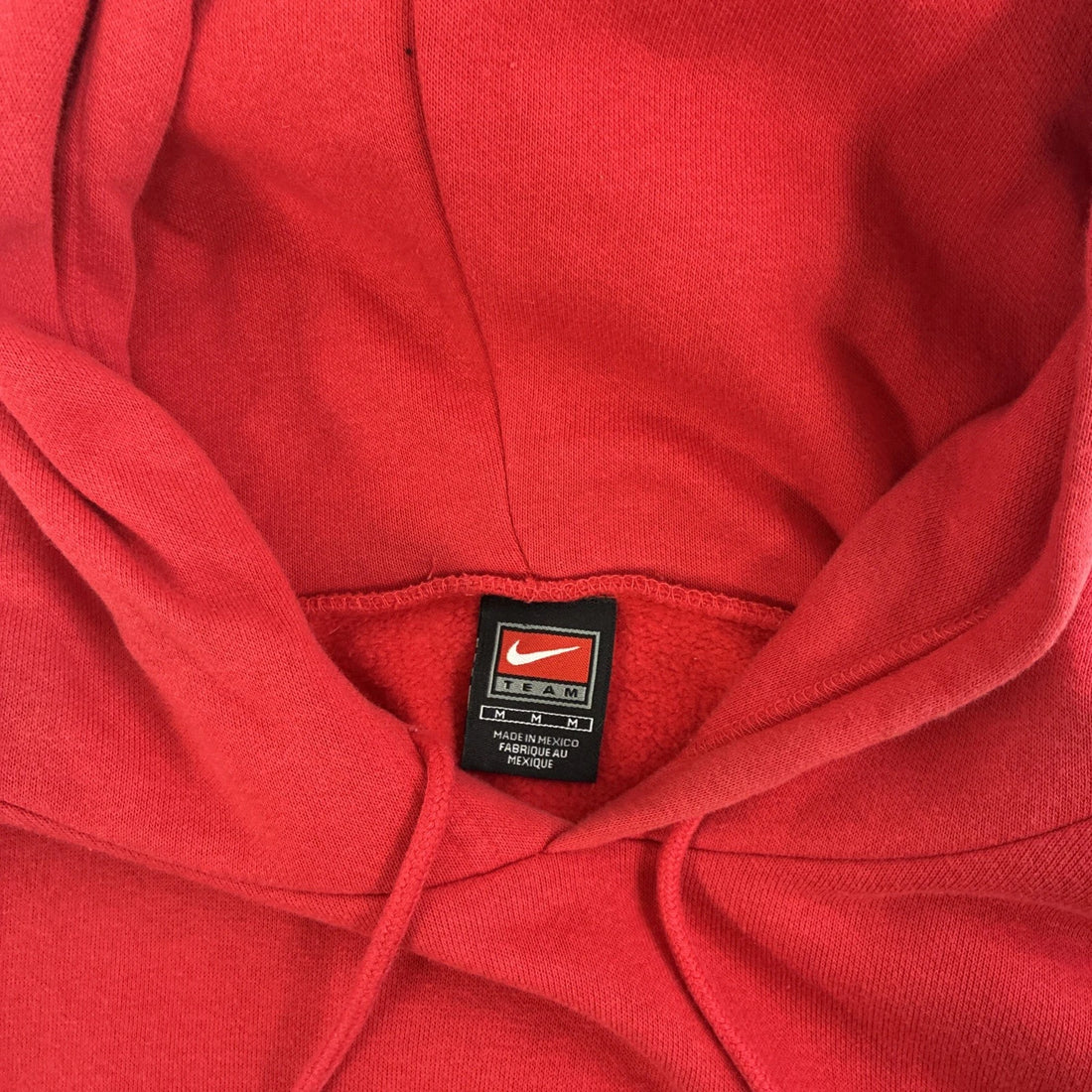 Vintage Nike Sweatshirt Hoodie Size Medium Red Embroidered Swoosh