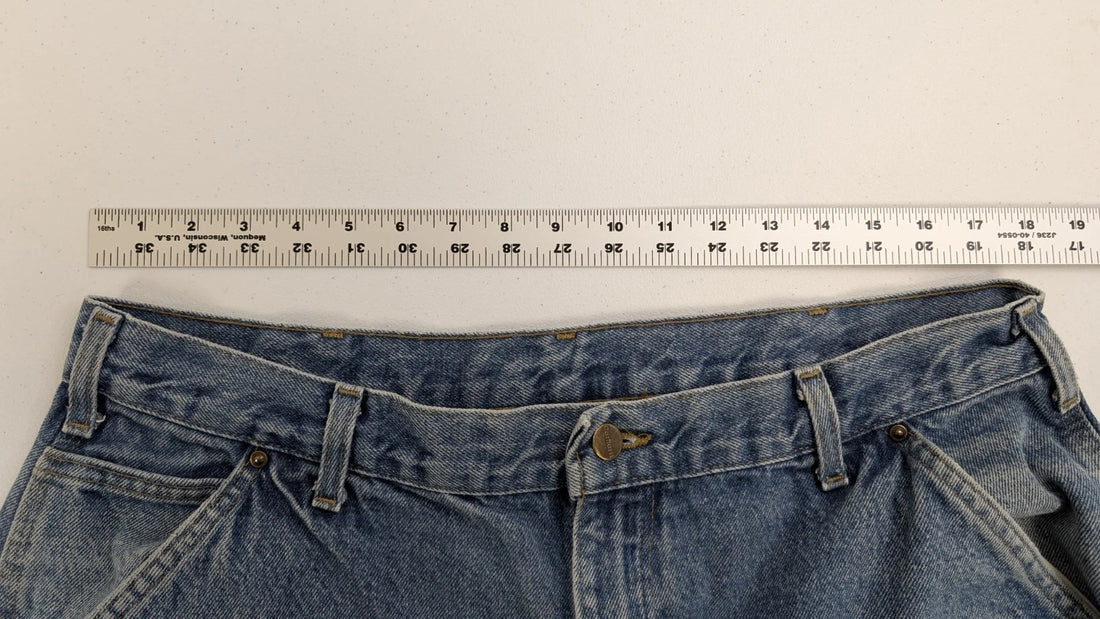 Vintage Carhartt Carpenter Double Knee Denim Jeans Work Pants 38 X 30 B73 DST