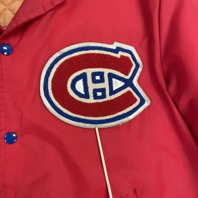 Vintage Montreal Canadiens Shain Bomber Jacket Size 40 90s NHL