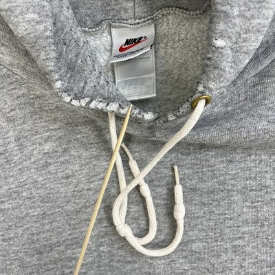 Vintage Nike Sweatshirt Hoodie Size Large Gray 90s