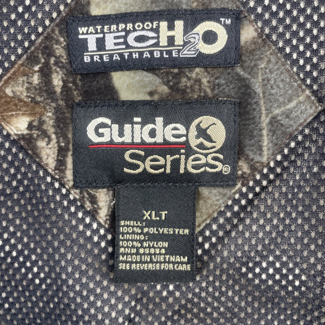 Vintage Guide Series Realtree Hardwoods Camo Jacket Size XL Tall