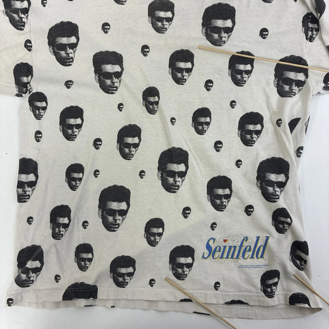 Vintage Seinfeld Stanley Desantis TV Promo T-Shirt Medium 1993 90s