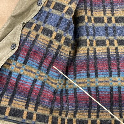 Vintage Woolrich Barn Coat Chore Work Jacket Size Large Wool Lined