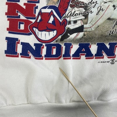 Vintage Cleveland Indians AL Champions Crewneck Sweatshirt Size XL 1997 90s MLB