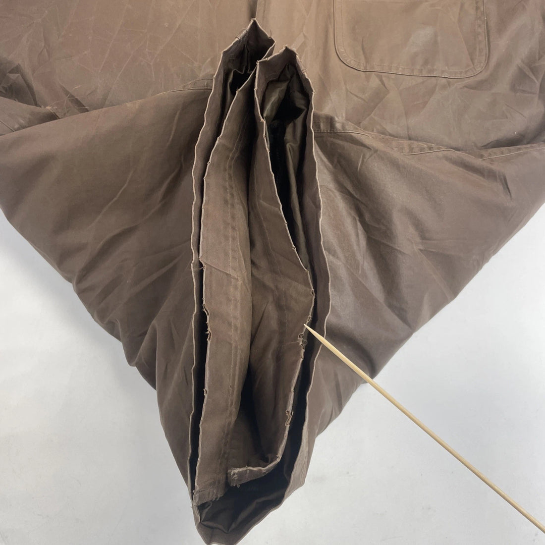 L.L. Bean Waxed Barn Chore Coat Work Jacket Size Large Brown