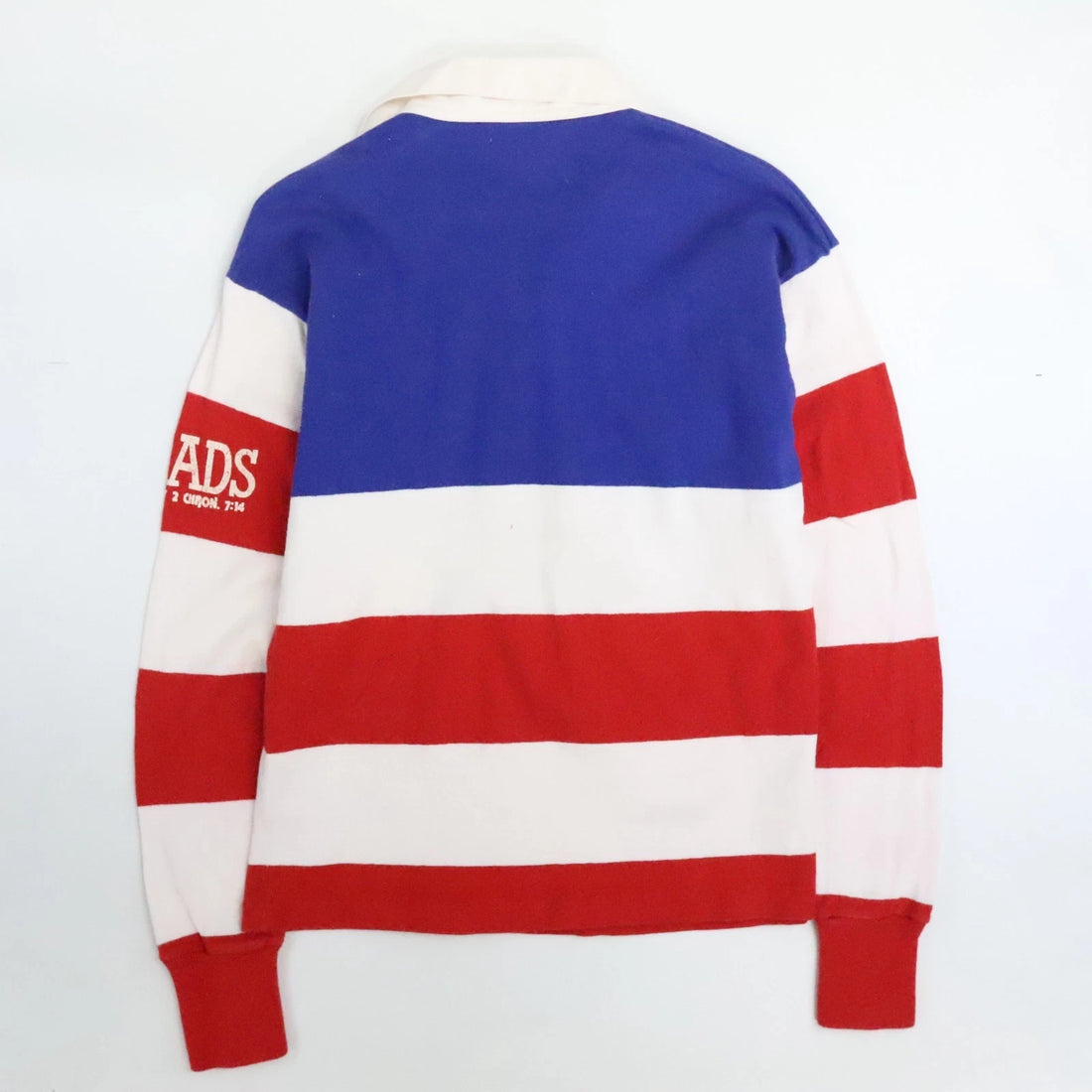 Vintage Dehen America USA Flag Rugby Shirt Size Medium