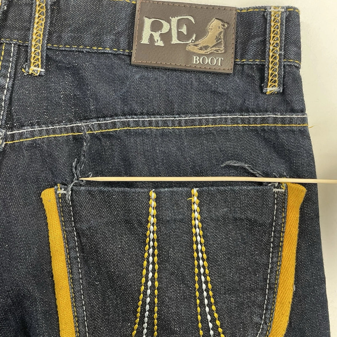 Vintage Red Boot Denim Jeans Pants Size 34 X 32 Y2K