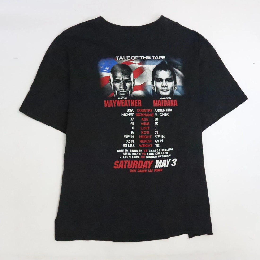 Mayweather vs Maidana The Moment Boxing T-Shirt Size 2XL