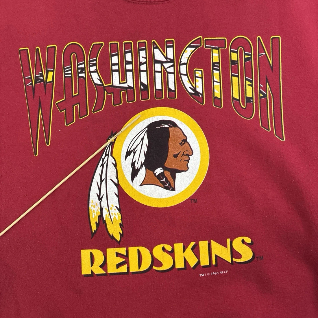 Vintage Washington Redskins Nutmeg Sweatshirt Crewneck Size Large 90s NFL