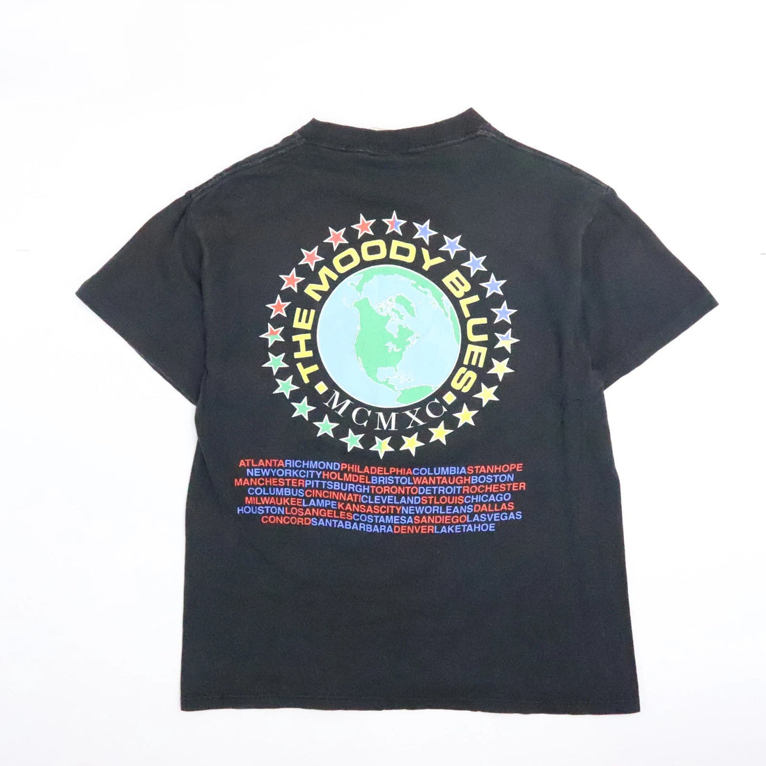 Vintage Moody Blues MCMXC Brockum T-Shirt Size Large 1990 90s