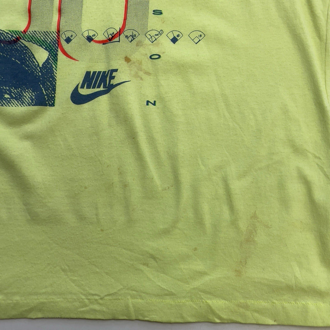 Vintage Bo Jackson Baseball Nike T-Shirt Size Large 80s 90s