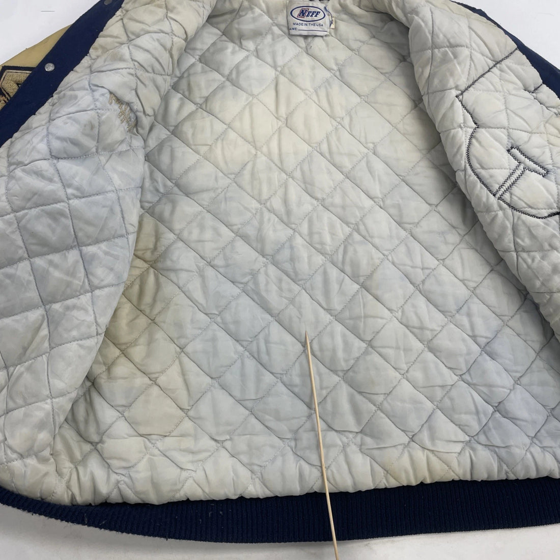 Vintage TC Cougars Football Varsity Leather Wool Bomber Jacket Size XL