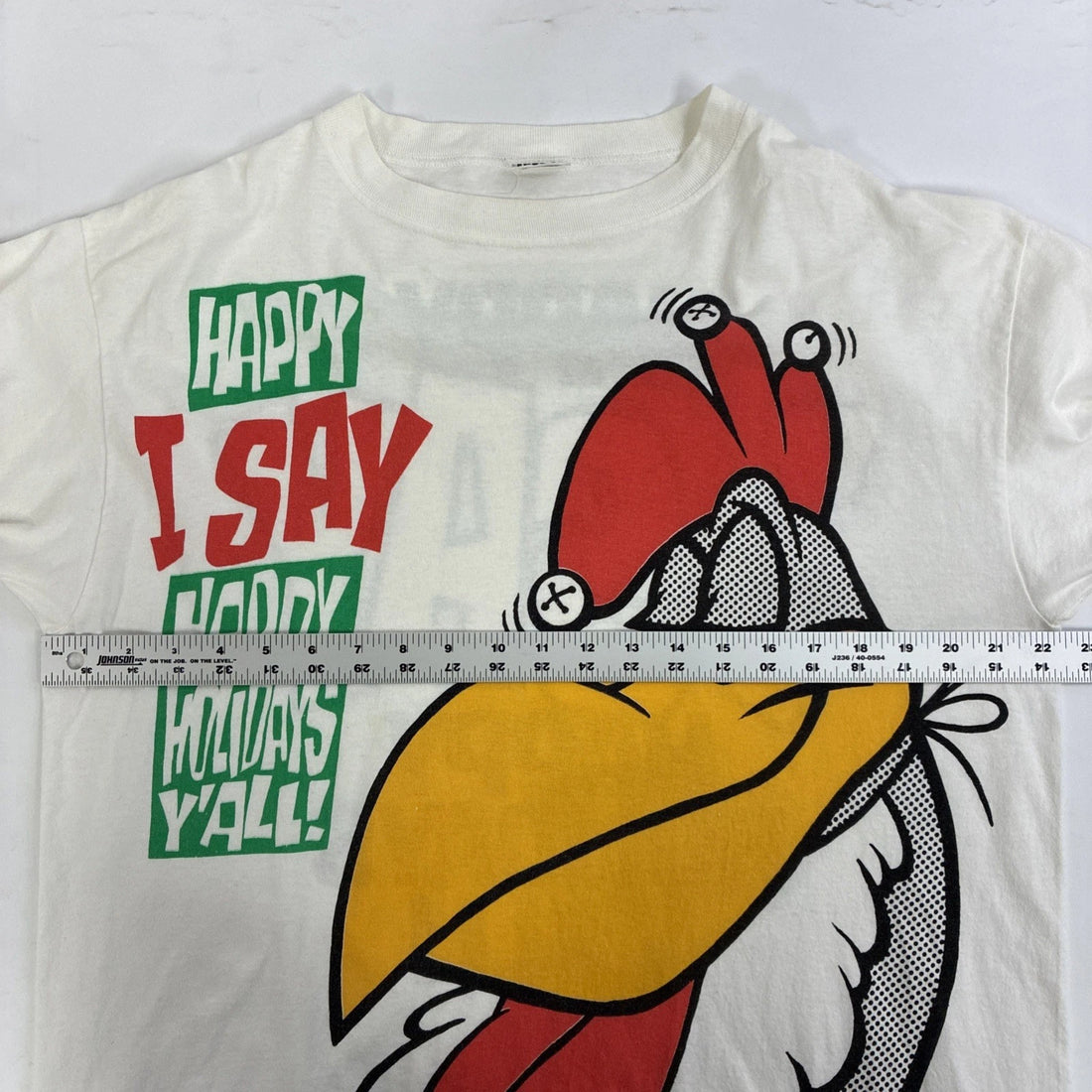 Foghorn Leghorn Christmas Looney Tunes T-Shirt Size XL 90s
