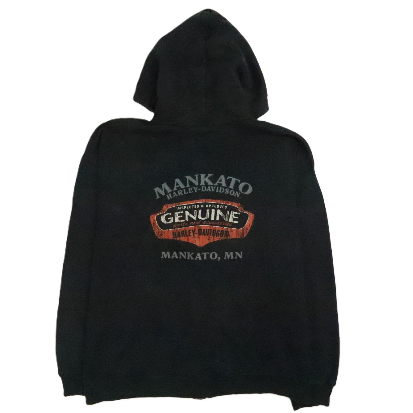 Harley Davidson Motorcycles Full Zip Sweatshirt Hoodie Size