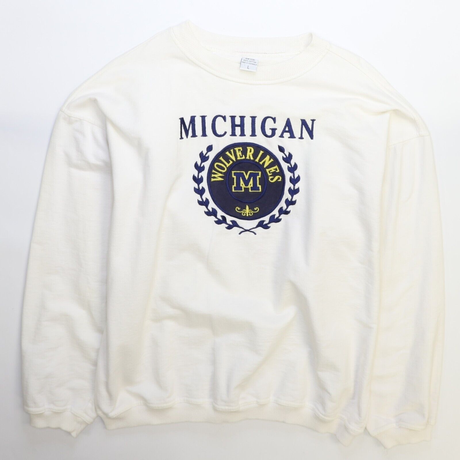 Vintage Michigan Wonverines Big sold Letter Sweatshirt Size Medium Made in USA